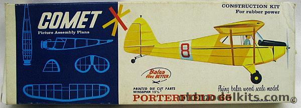 Comet Porterfield 65 - 15 inch Wingspan Balsa Flying Model Airplane, 3101-69 plastic model kit